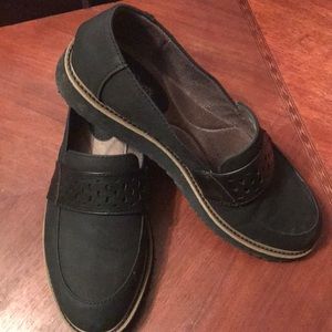 Black loafers